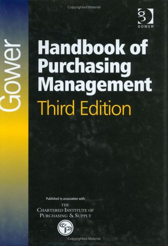 Stock image for Gower Handbook of Purchasing Management for sale by WorldofBooks