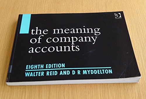 Stock image for The Meaning of Company Accounts for sale by AwesomeBooks
