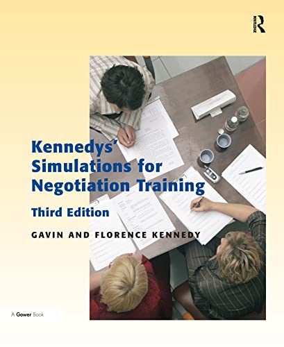 9780566087387: Kennedys' Simulations for Negotiation Training