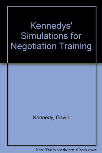 9780566087394: Kennedys' Simulations for Negotiation Training