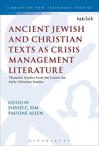 Stock image for Ancient Jewish and Christian Texts as Crisis Management Literature (Paperback) for sale by Grand Eagle Retail
