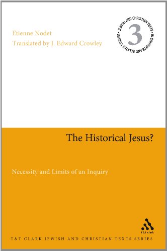 Beispielbild fr The Historical Jesus?: Necessity and Limits of an Inquiry (Jewish and Christian Texts in Contexts and Related Studies 3) zum Verkauf von Powell's Bookstores Chicago, ABAA