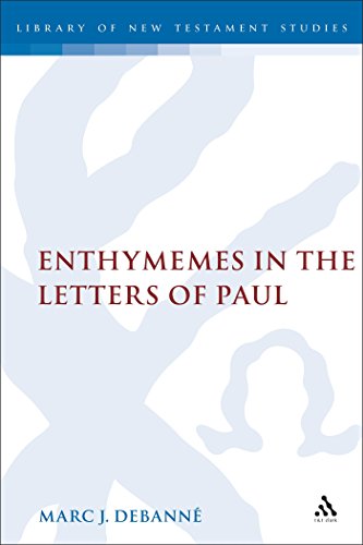 Enthymemes in the Letters of Paul. Journal for the Study of the New Testament Supplement Series.