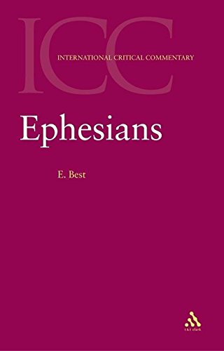 Beispielbild fr Ephesians (International Critical Commentary) zum Verkauf von Chiron Media