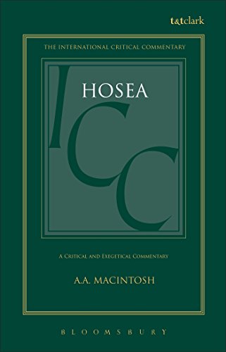 A critical and exegetical Commentary on Hosea. [By A. A. Macintosh]. (= The international critical Commentary on the Holy Scriptures of the Old and New Testaments). - Macintosh, A. A.