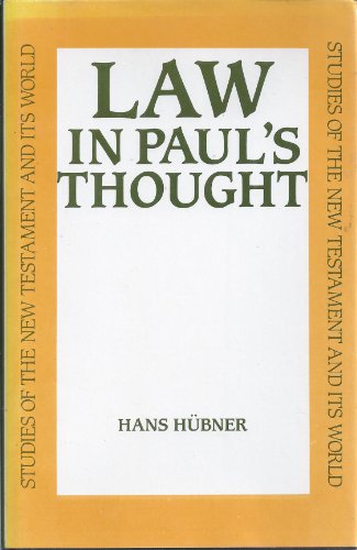 Beispielbild fr Law in Paul's Thought zum Verkauf von Better World Books