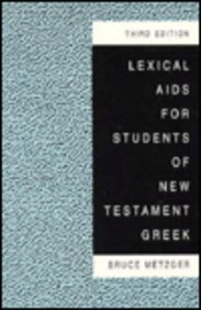Imagen de archivo de Lexical AIDS for Students of New Testament Greek a la venta por HPB-Emerald