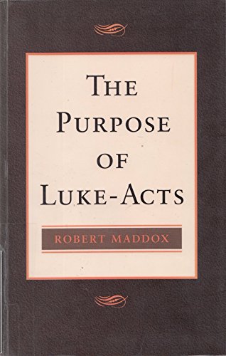 The Purpose of Luke-Acts (9780567292704) by Maddox, Robert