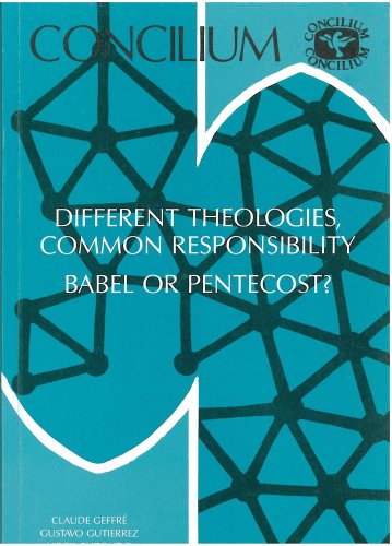 9780567300515: Concilium 171: Different Theologies, Common Responsibilities: Babel or Pentecost? (Studies of the New Testament and Its World)
