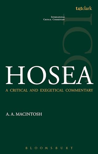 Beispielbild fr Hosea (ICC) (International Critical Commentary) zum Verkauf von Chiron Media