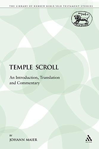 Beispielbild fr The Temple Scroll: An Introduction, Translation & Commentary zum Verkauf von Chiron Media