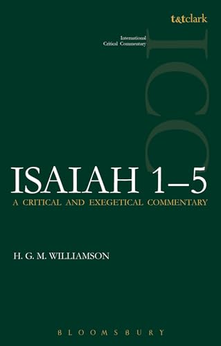 Beispielbild fr Isaiah 1-5 (ICC) (International Critical Commentary) zum Verkauf von Chiron Media