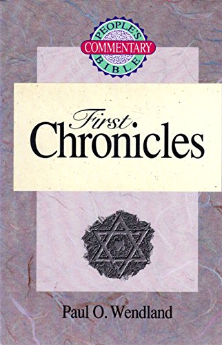 Beispielbild fr First Chronicles zum Verkauf von Better World Books