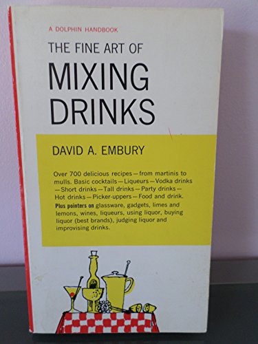 Beispielbild fr The Fine Art of Mixing Drinks (Faber paper covered editions) zum Verkauf von Springhead Books