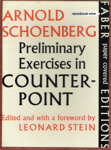 Preliminary Exercises in Counterpoint (9780571054640) by Arnold Schoenberg