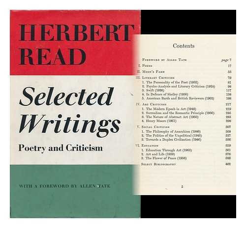 Selected Writings (9780571056521) by Herbert Read