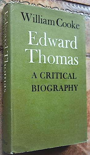 Beispielbild fr Edward Thomas: a critical biography 1878-1917 zum Verkauf von Alexander Books (ABAC/ILAB)