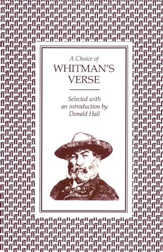 Beispielbild fr Choice of Whitman's Verse zum Verkauf von ThriftBooks-Dallas