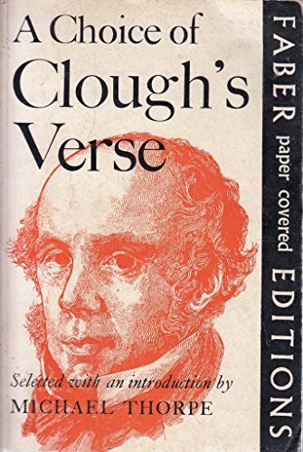 Imagen de archivo de A Choice of Clough's Verse a la venta por Goldstone Books