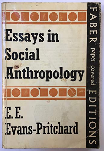 Imagen de archivo de Essays in Social Anthropology a la venta por ThriftBooks-Atlanta