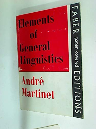 Imagen de archivo de Elements of General Linguistics a la venta por WorldofBooks