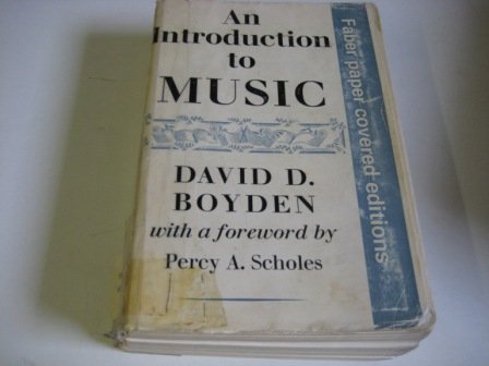 Imagen de archivo de Introduction to Music a la venta por AwesomeBooks