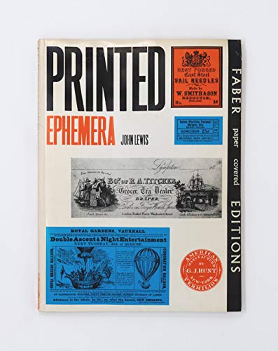 9780571092550: Printed Ephemera: The Changing Use of Type and Letterforms in English and American Printing