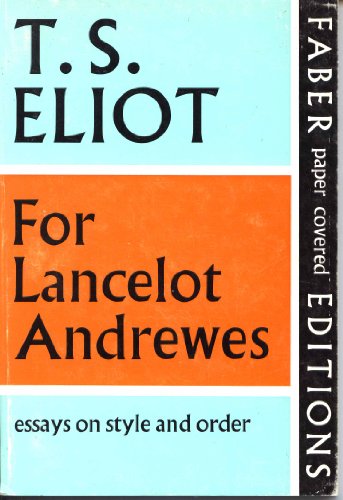 Imagen de archivo de For Lancelot Andrewes a la venta por Reuseabook
