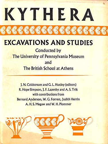 

Kythera - excavations and studies; [first edition]