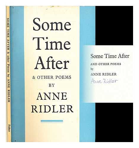 9780571097852: Some Time After and Other Poems