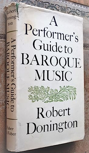 9780571097975: Performer's Guide to Baroque Music