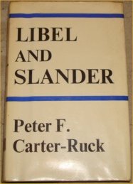 9780571099597: On Libel and Slander