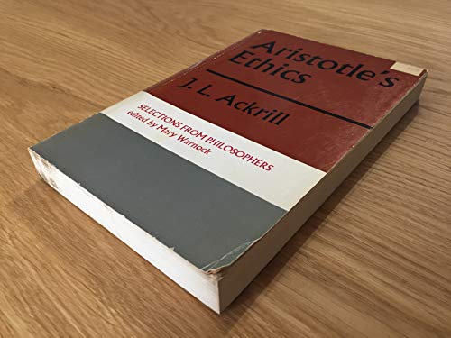 Beispielbild fr aristotle's ethics zum Verkauf von Antiquariat Walter Nowak