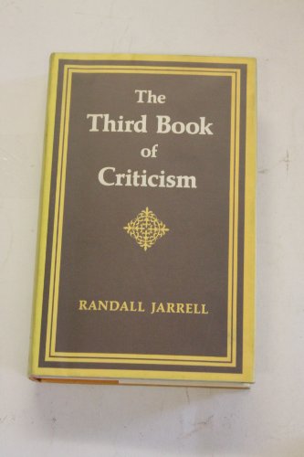 Imagen de archivo de Third Book of Criticism a la venta por Goldstone Books