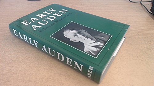 9780571111930: Early Auden