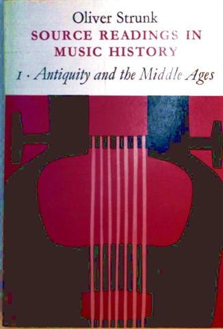 9780571116508: Source Readings in Music History: Antiquity and the Middle Ages v. 1