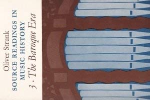 Beispielbild fr Source Readings in Music History (Volume 3): The Baroque Era zum Verkauf von Anybook.com