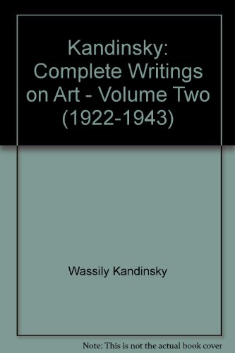 Beispielbild fr KANDINSKY: COMPLETE WRITINGS ON ART. VOLUME 2: 1922-1943. zum Verkauf von Burwood Books