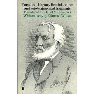 9780571132195: Turgenevs Literary Reminiscences and Autob