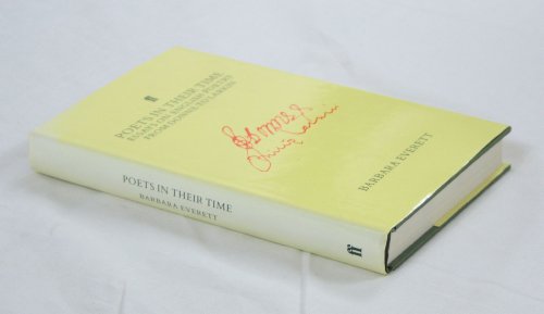 Beispielbild fr Poets in Their Time: Essays on English poetry from Donne to Larkin zum Verkauf von Anybook.com