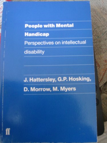 Stock image for People with Mental Handicap, Perspectives on Intellectual Disability for sale by Vashon Island Books