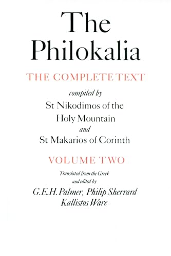 9780571154661: The Philokalia: The Complete Text (Vol. 2): Compiled by St. Nikodimos of the Holy Mountain and St. Makarios of Corinth