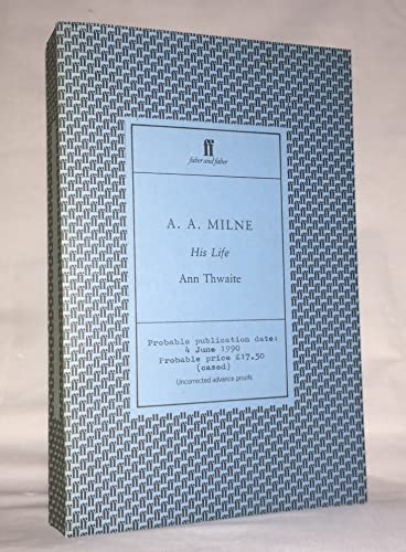 Imagen de archivo de A.A.Milne: His Life a la venta por WorldofBooks