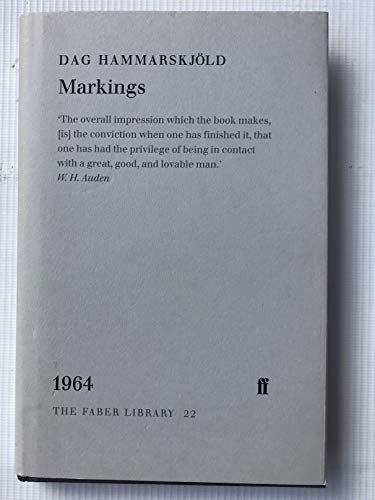 Markings (Faber Library) by Dag Hammarskjold (1997-10-01) (9780571191192) by Hammarskjold, Dag