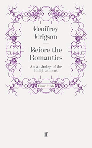 9780571242849: Before the Romantics: An Anthology of the Enlightenment