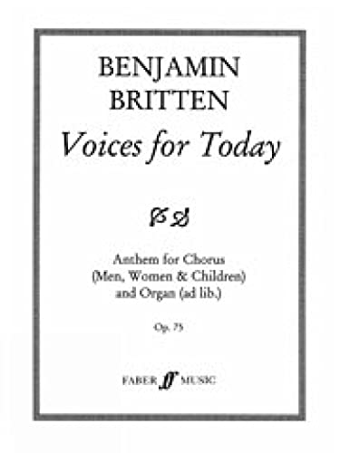 Voices for Today: Anthem for Chorus (Faber Edition) (9780571500208) by [???]
