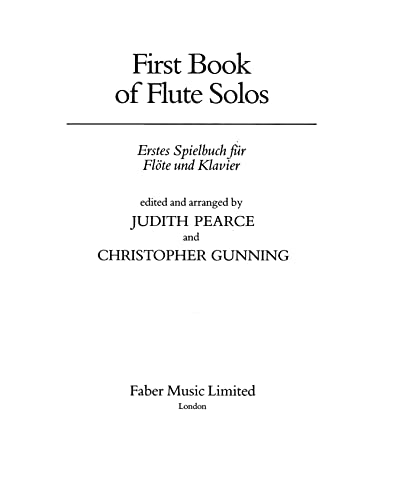 Imagen de archivo de First Book of Flute Solos (Faber Edition) a la venta por PlumCircle