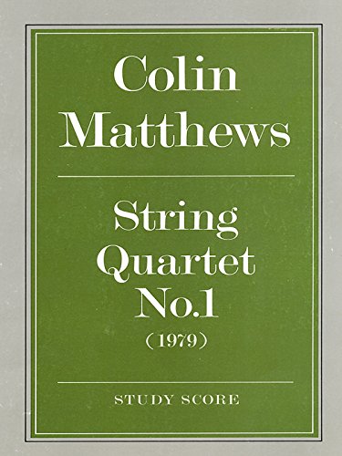 String Quartet No. 1: Study Score (Faber Edition) (9780571506934) by [???]