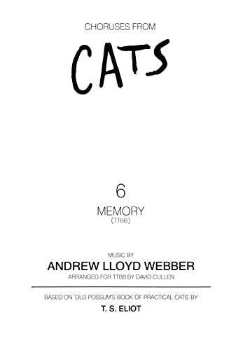 Imagen de archivo de Memory (from Cats) (Male Voices nd Piano) a la venta por Revaluation Books