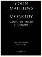 Monody: Large Score (Faber Edition) (9780571510610) by [???]